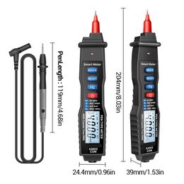 FreeShipping Digital Multimeter Pen Type Meter 4000 Counts with Non Contact AC/DC Voltage Resistance Capacitance Hz Tester Tool