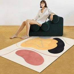 Carpets Nordic Morandi For Living Room Modern Style Home Customized Rug Colorful Geometric Floor Mats Kids Bedroom Chair Mat Pad