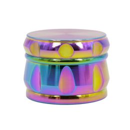 Sharpeners Beautiful 63mm Rainbow Grinders 4 Layers Grinder Zinc Alloy Material Top Quality Tobacco Herb Crusher WY983 ZWL