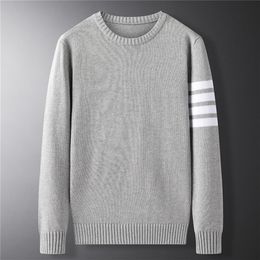 Woodvoice Brand Sweater Men Autumn Male Pullover O-Neck Solid Color Slim Fit Knittwear Mens Slim Sweaters Streetwear Tops M-3XL 201022