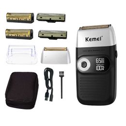 Kemei Electric Shaver Men Electric Razor Rechargeable Beard Shaver Floating Hair Trimmer Face Care Shaving Machine P0817