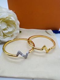 Trendy Arrival Size 17cm Top Quality gold Colour flowers Bangles Cubic Zirconia Charm Plated bracelet