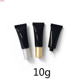 10g Black Empty Cosmetic Container 10ml Plastic Bottles Makeup Eye Cream Lotion Packaging Soft Tube Wholesale Free Shippinggood qty