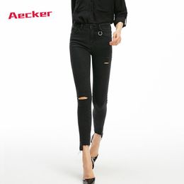 Skinny rotos de Pantalones y Vaqueros para Mujer en color negro |  FASHIOLA.es