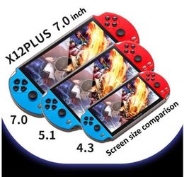 DHL Video Game Console Player X12 Portable Handheld PSP Retro Dual Rocker Joystick 7 Inch Screen VS X19 X7 Plus