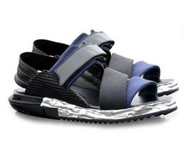 Designer Platform Mens Sandals Genuine leather Casual Gladiators Genuine leather Flip Flops with box