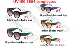 2021 Fashion brand designer 3864 sunglasses cat eye big frame simple classic women style uv400 protection outdoor eyewear