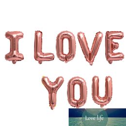 16inch Rose Gold I Love You Letters Foil Balloons Engagement Wedding Decoration