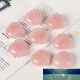 Natural Heart-shaped Crystal Shape Love Healing Crystal Gemstone Natural Rose Quartz Crystals Healing Energy Stone Home Decor Factory price expert design Quality