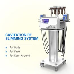 2021 Salon Use 40K 6 in 1 Cavitation RF Lipo Laser Body Slimming Fat Burning Machine with CE Approved