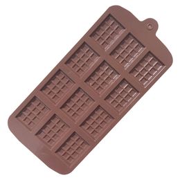 12 Grids Square Silicone Chocolate Mould Dessert Ice Block Moulds Food Grade Cake Candy DIY Moulds Kitchen Baking Moulds BH5347 TYJ