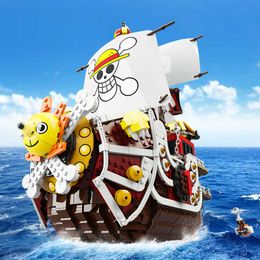 2080Pcs IDEAS Thousand Sunny Pirate Ship Building Blocks Boat Bricks Set Ships Model Toys For Children Kids Gifts Q0723