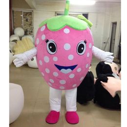 Halloween Strawberry Mascot Costume Top Quality Cartoon theme character Carnival Unisex Adults Size Christmas Birthday Party Fancy Outfit