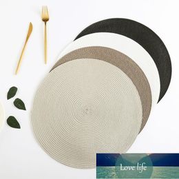 1pc Table Round Placemat Weave PP Dining Napkin Mats Bowl Pad El Cutlery Decoration Tray Mat Braided Style & Pads Factory price expert design Quality Latest Style