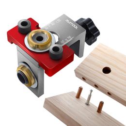 Professional Hand Tool Sets 3 In 1 Pocket Hole Jig Aluminum Alloy Dowel 8/10/15mm Drill Guide Locator For Wood Board Splicing Woodworking