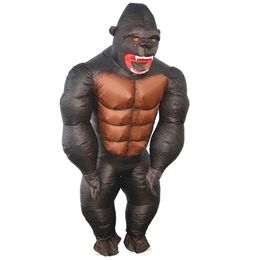 Mascot doll costume Cartoon Toys Orangutan Inflatable Costume for Woman Men Mascot Party Show Doll Halloween Costume Dress Up Clothes Outfi