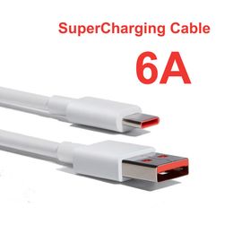 1m 66W 6A Super Dart Charger Cable Cables Fast USB Type C Type-C Charging Data Cord for Mobile phones Huawei Android Cell phone Xiaomi DHL FEDEX UPS FREE SHIPPING