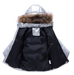 Children Baby Boy parka Coat Snowsuit silver waterproof Winter down Jacket for Girl Clothing Set Kids Clothes infant overcoat H0909