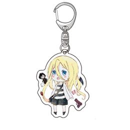 Angels of Death Keychain Women Cartoon Keyring Man Rachel Gardner Cute Acrylic Key Holder for Key Anime Gifts Creative Chaveiro