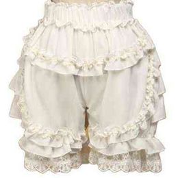 Summer Chiffon Ruffles Cute Lace Women Come Pumpkin Shorts Lolita Bloomers Y220311