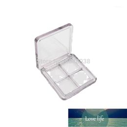 Storage Bottles & Jars Eyeshadow Palette Square 4 Grids Transparent Refillable Cosmetic Container DIY Lipstick Empty Case1
