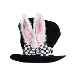 Kids Plush Costume Performance Bowknot Party Hat Bunny Ears Gift Cute With Checkered Funny Topper Rabbit Easter Velvet W2