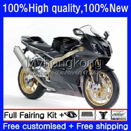 Motorcycle Fairings For Aprilia RSV 1000 R 1000R RSV1000R Mille RV60 Cowling 9No.19 RSV-1000 RSV1000 R RR 03 04 05 06 RSV1000RR Grey black new 2003 2004 2005 2006 Body Kit