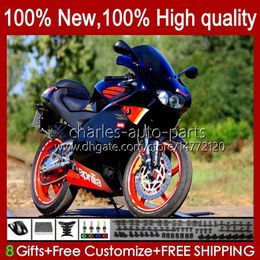 Body Kit For Aprilia RSV125RR RSV RS 125 R RR 125RR 99-05 36No.18 RS-125 RS4 RSV125 RS125 99 00 01 02 03 04 05 RSV-125 1999 2000 2001 2002 2003 2004 2005 Fairing Factory black