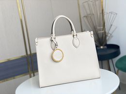 High Quality 2021 Fashion Leather Women Shopping bag Tote handbag purse shoulder date code serial number flower 45718-5