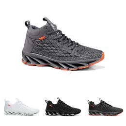2022 Non-Brand Running Shoes For Men Triple Black White High Top Grey Fashion Blade Personality Shoe Mens Trainers Outdoor Sports Sneakers