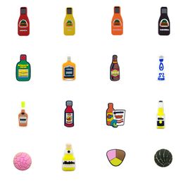 Wholesale Mexican Wine Beer Bottle Inspired Croc Charms Gibbets Pvc Shoe Charms Shoe Decoration Accessories