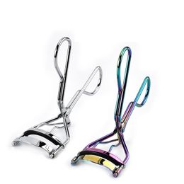 Stainless Steel Gradient Eyelash Curler Local Eye lash Curler Heart Colorful Eyelash Clip Makeup Tools Beauty Tool