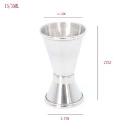 Bar Tools Barware Kitchen, Dining & Home Garden Gardendouble Sided Cocktail Cups Stainless Steel Jigger Bartender Drink Mixer Liquor Measuri