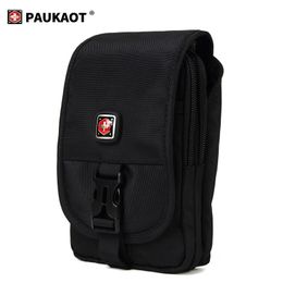 PAUKAOT Tactical Bum Bag Fanny Packs Men's Wallet Belt Bag Waist Bags Phone Pouch Outdoor Camping Holder Large LJ200930