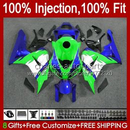 OEM Bodywork For HONDA Injection CBR-1000 CBR 1000RR 1000 CC RR 2006-2007 Green blue Body 59No.175 CBR1000 RR CBR1000RR 06 07 CBR1000-RR 1000CC 2006 2007 Fairing Kit