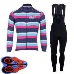 Men Cycling Jersey MORVELO Team set autumn quick dry Long sleeve MTB bike shirt bib pants suit bicycle uniform racing clothing Y21031222