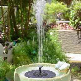 pond floating fountains Australia - Garden Decorations Solar Powered Fountain With LED Lights Water Pump Bird Bath Floating Pond Pool Fish Tanks