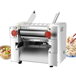 Stainless Steel Commercial Electric Noodle Making Pasta Maker Dough Roller Noodle Cutting Machine220V 110V Blade Changable