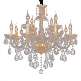 European Glass Chandeliers Luxury Entrance Dining Room Crystal Living Rooms Modern Minimalist Villa Hall Chandelier Bedroom Lamps