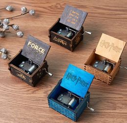 Creative Classic wooden Music Box Party Favo All kinds pictures Ingraved Hand Shaking motivated Harry Poters Ornaments