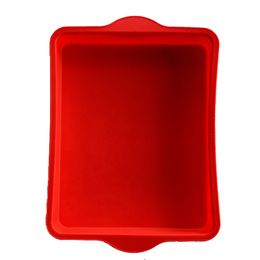 9 Inch Non-stick Square Silicone Cake Decorating Mold Rectangle Baking Pans Bakeware DIY Dessert Tools 210225