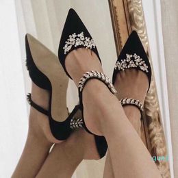 Dress Shoes European Beauty Muller Pointed Toe Satin High Heels