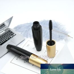 10ml 50pcs DIY Empty Cosmetic Eyelashes Growth Liquid Packing Bottle Plastic Black Mascara Tube n Gold Cap,Makeup Tool