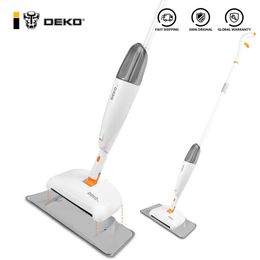3 in 1 Spray Mop And Sweeper Machine Flat Floor Cleaning Tool Set For Household Hand-held Lazy 210805