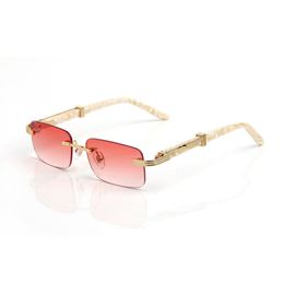 Super classic men sunglasses rimless square women custom prescription glasses anti-blue light Colour changing lens myopia optics computer eyewear wholesale