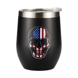 Diy3d printing skull new egg cup Mugs inner and outer 304 stainless steel lovely thermos cup