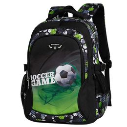 School Bags For Boys Waterproof Backpack Teenagers Cool Fashion Football Ultra Light Burden 211021