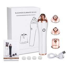 MIni USB Electric Deep Cleaning Vacuum Blackhead Removable Face Cleaner with 4 Replaceable Heads