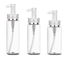 2022 120ml 160ml 200ml Plastic cosmetic packaging PET lotion pump bottle high-end sub-bottling acrylic