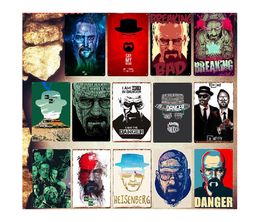 2022 Classic Movie Breaking Bad Retro Metal Painting Tin Sign Pub Club Decorative Plate Film Plaque Wall Art Sticker I Am The Danger Poster Size 30X20cm